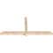 Ekena Millwork Eugene Smooth Timber Gable Bracket, Douglas Fir, 72"W x 33"H x 3 1/2"D x 3 1/2"F, 11/12 Pitch GBW072X33X0404EUG00SDF - alternate 2